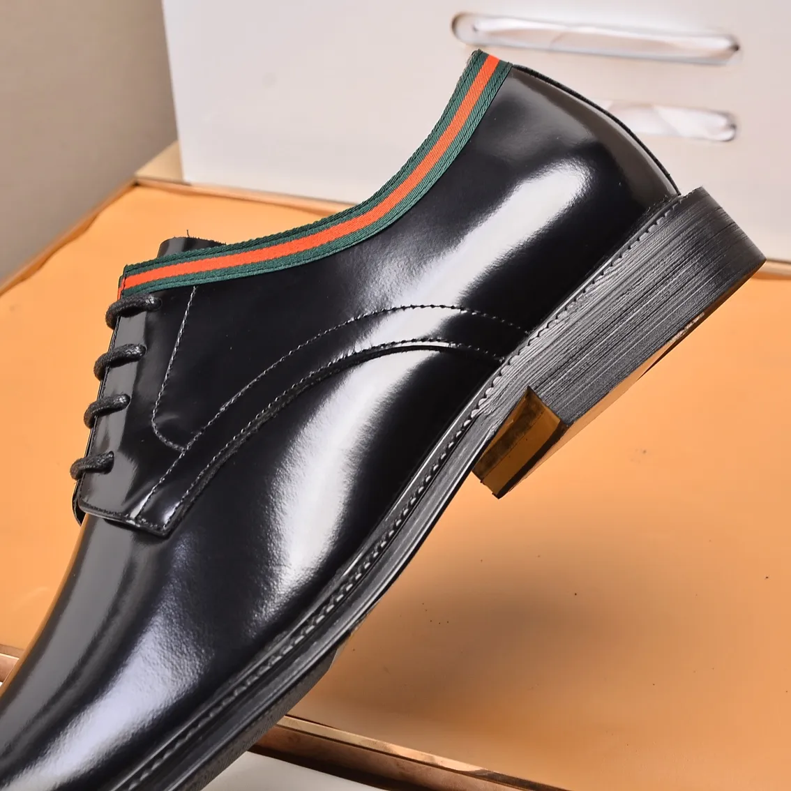 Men's shoes💰540📛📛Original (water-dyed cowhide) Gucci GUCCI official website formal shoes🌀 Italian🇮🇹imported cowhide➕top imported water-dyed cowhide lining💋Finely handmade original bottom, the real thing looks better when photographed in person Standard size 38-44